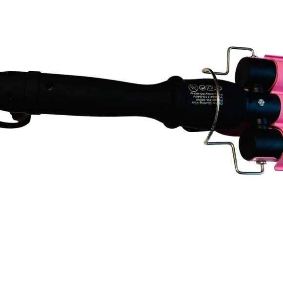 Aleath Hair Waver Ceramic Wand with LCD Temp Display 3 Barrel Pink - Picture 4 of 8